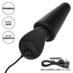 CALEXOTICS - ROCK BOTTOM PLUG ANAL CÃNICO 10 VIBRAÃÃES SILICONE PRETO